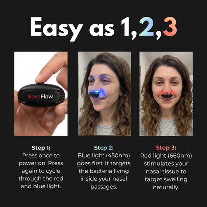 NovaFlow 2.0: Dual Light Sinus Clearing Device