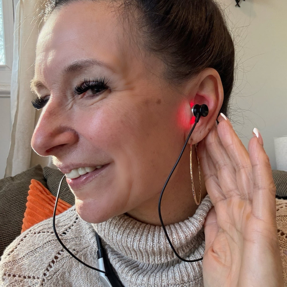 Jennifer P. using NovaBuds